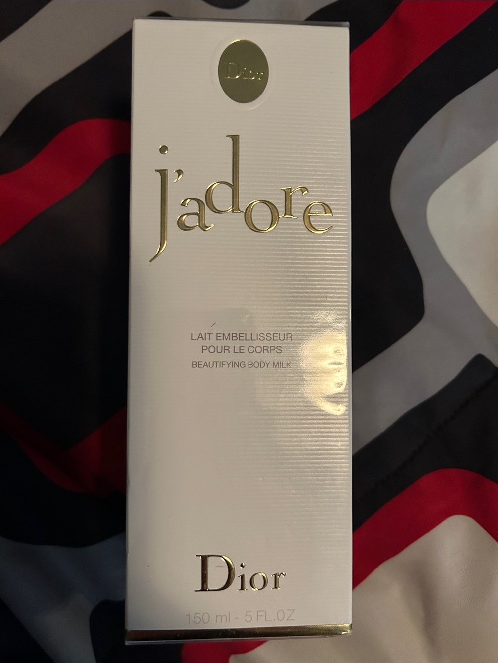 Dior J'adore Beautifying Body Milk – White & Gold Box